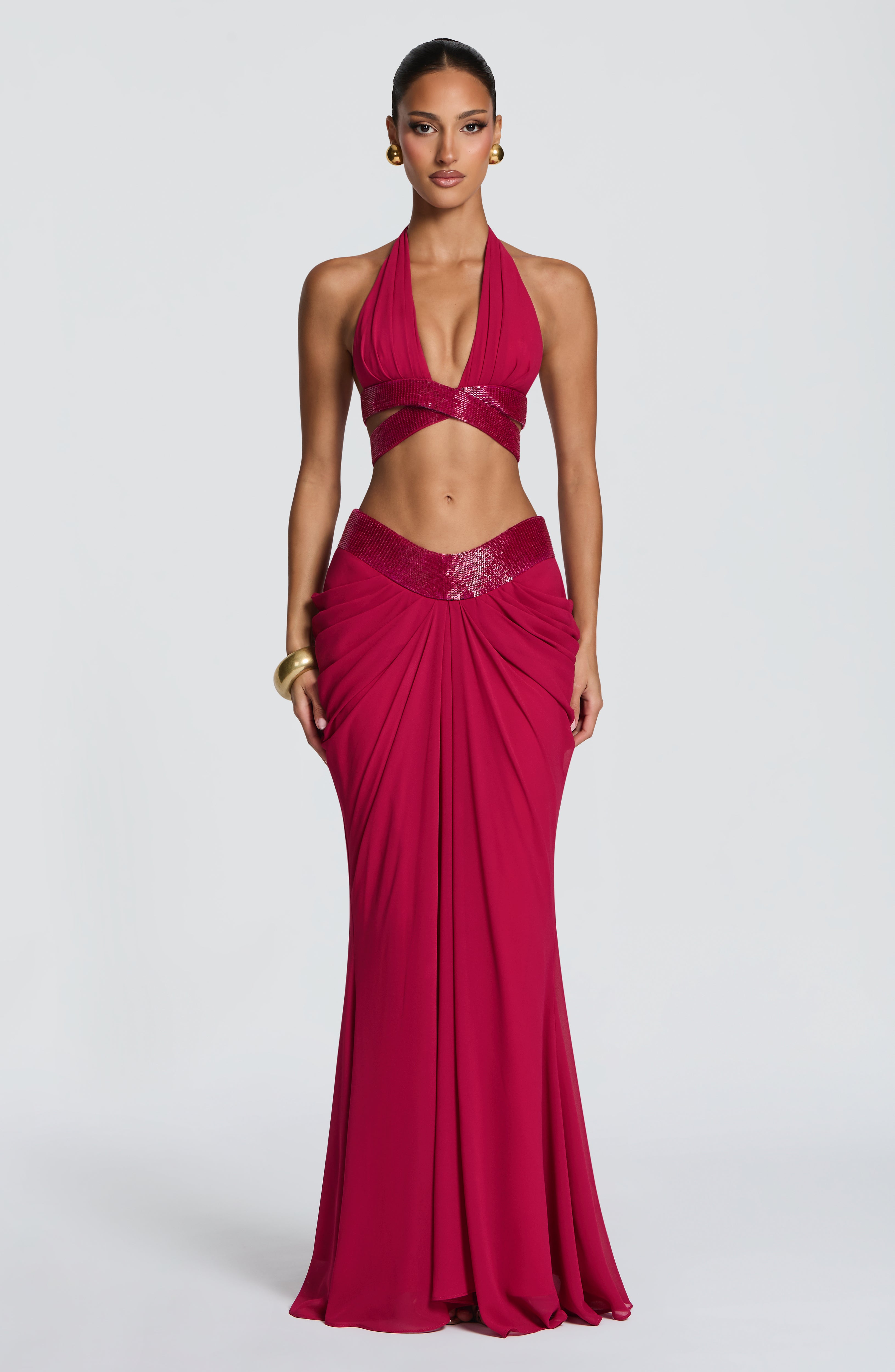 Shop the Sophie Maxi Skirt - Raspberry – Babyboo Fashion