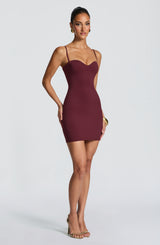 Tora Mini Dress - Cherry Lacquer