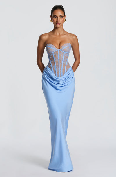 Shop the Kathleen Maxi Dress - Powder Blue Shop the Kathleen Maxi Dress - Powder Blue