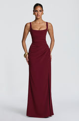 Laleh Maxi Dress - Cherry Lacquer