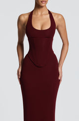 Roberta Midi Dress - Cherry Lacquer