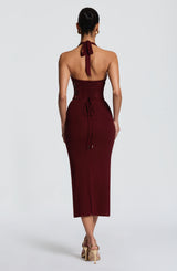 Roberta Midi Dress - Cherry Lacquer