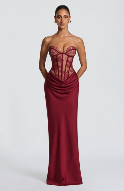Kathleen Maxi Dress - Burgundy Kathleen Maxi Dress - Burgundy