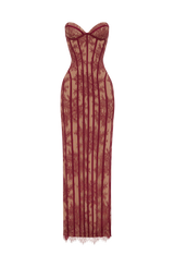 Sian Maxi Dress - Burgundy