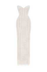 Sian Maxi Dress - Ivory Embellishment