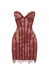 Sian Mini Dress - Burgundy