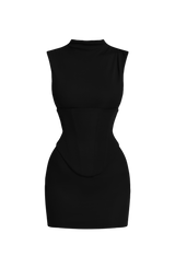 Soline Mini Dress - Black