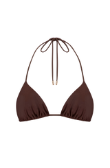 Suki Triangle Bikini Top - Plum Brown