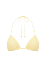Suki Triangle Bikini Top - Lemon