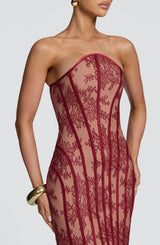 Tamara Maxi Dress - Burgundy
