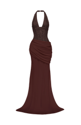 Taylor Gown - Plum Brown