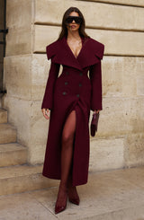 Calypso Coat - Burgundy