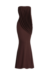 Vienna Maxi Dress - Plum Brown