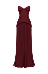 Vietta Maxi Dress - Cherry Lacquer
