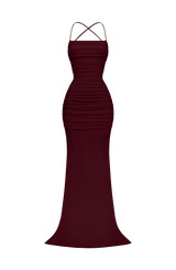 Zaria Gown - Cherry Lacquer