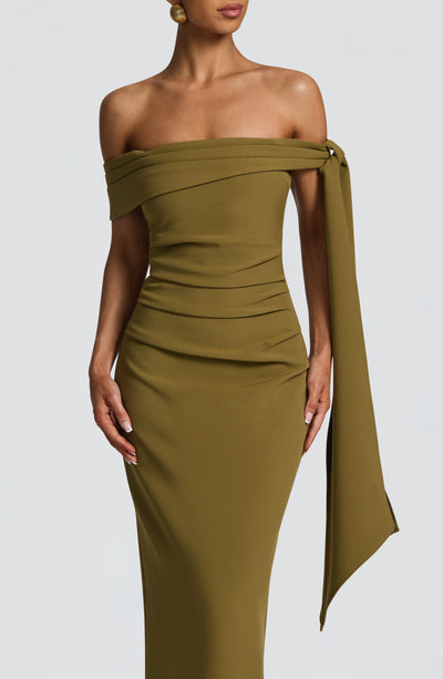 Addie Maxi Dress - Deep Olive Addie Maxi Dress - Deep Olive