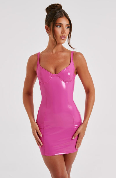 Addison Mini Dress - Pink Dress Babyboo Fashion Premium Exclusive Design