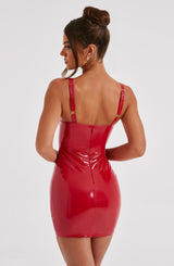 Addison Mini Dress - Red Dress Babyboo Fashion Premium Exclusive Design