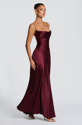 Adelina Maxi Dress - Cherry Lacquer Dress Babyboo Fashion Premium Exclusive Design