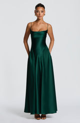 Adelina Maxi Dress - Emerald Dress Babyboo Fashion Premium Exclusive Design