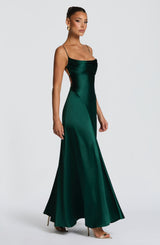 Adelina Maxi Dress - Emerald Dress Babyboo Fashion Premium Exclusive Design