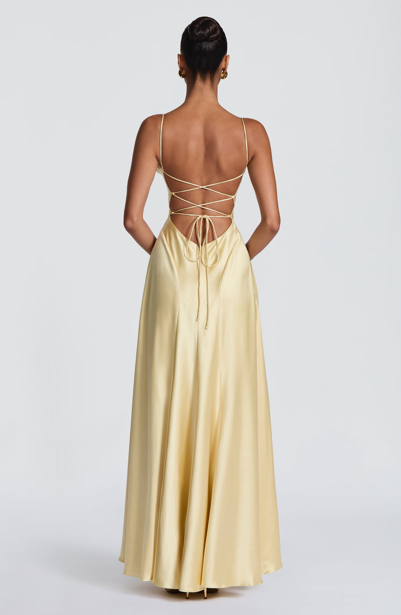 Yellow Maxi Dress - Adelina Maxi Dress