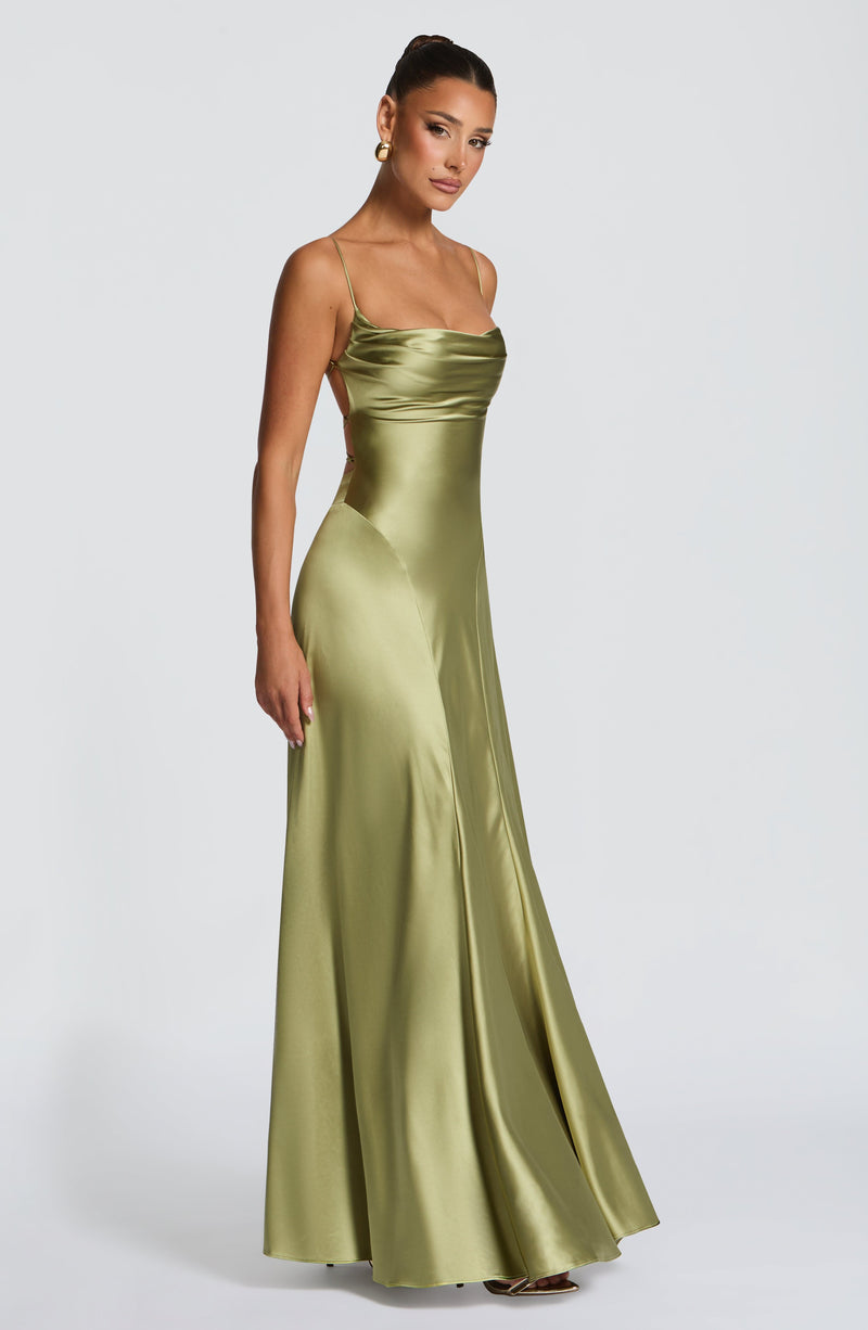 Adelina Maxi Dress - Light Olive Adelina Maxi Dress - Light Olive