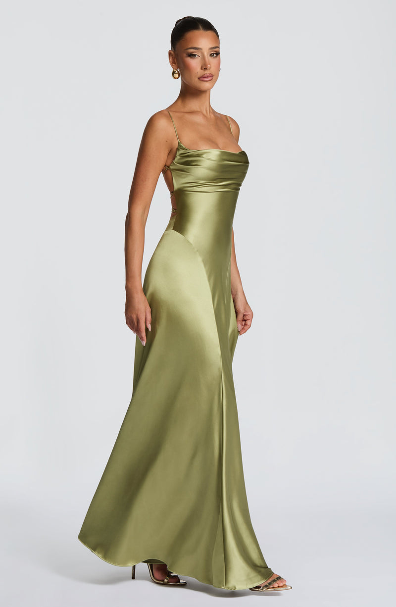 Adelina Maxi Dress - Light Olive Adelina Maxi Dress - Light Olive
