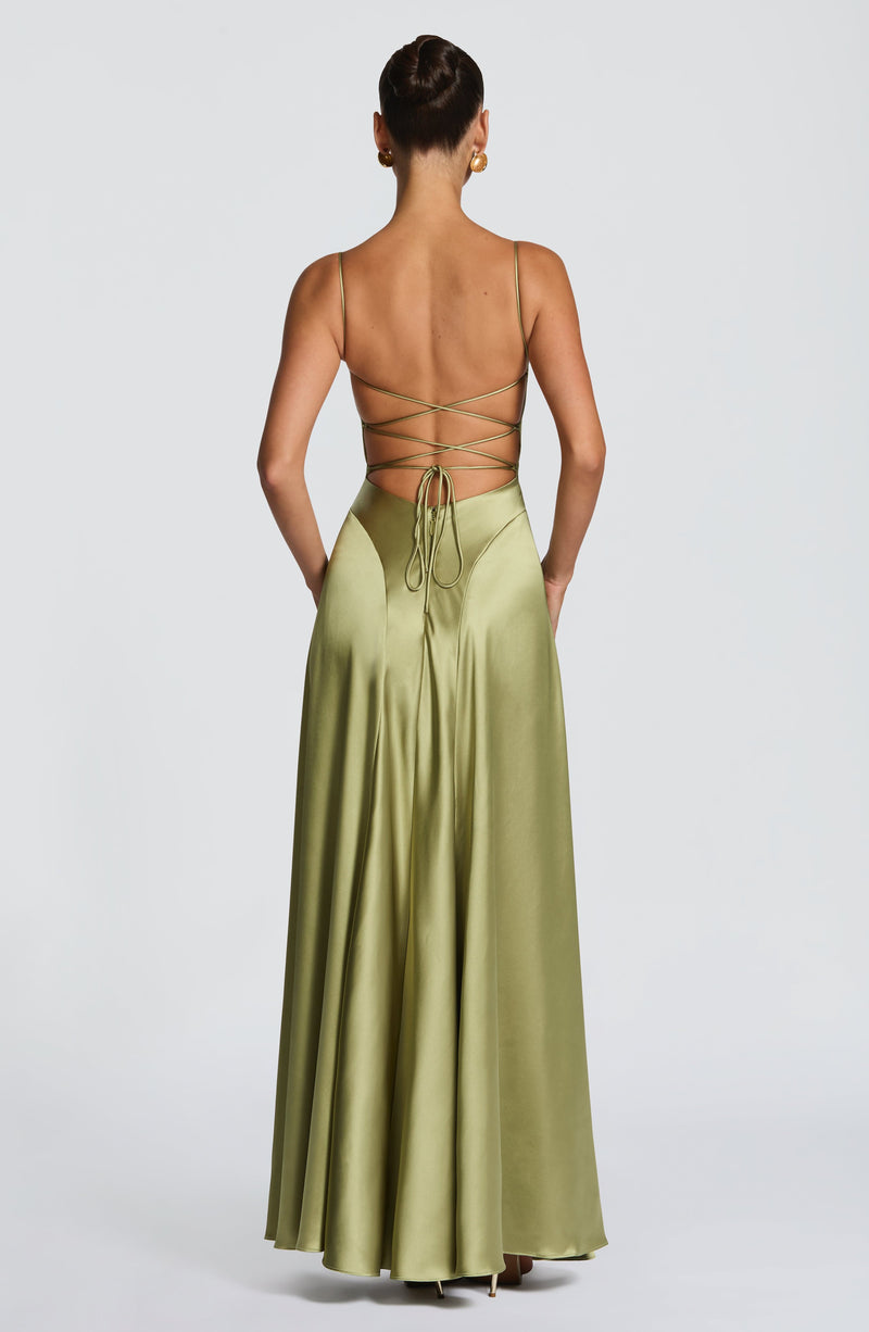 Adelina Maxi Dress - Light Olive Adelina Maxi Dress - Light Olive