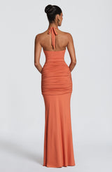 Aesha Maxi Dress - Burnt Orange Dress Babyboo Fashion Premium Exclusive Design