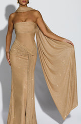 Agnes Shawl - Gold Sparkle Accessories ONE SIZE Babyboo Fashion Premium Exclusive Design