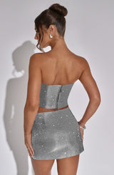 Aimee Top - Silver Shirts & Tops Babyboo Fashion Premium Exclusive Design