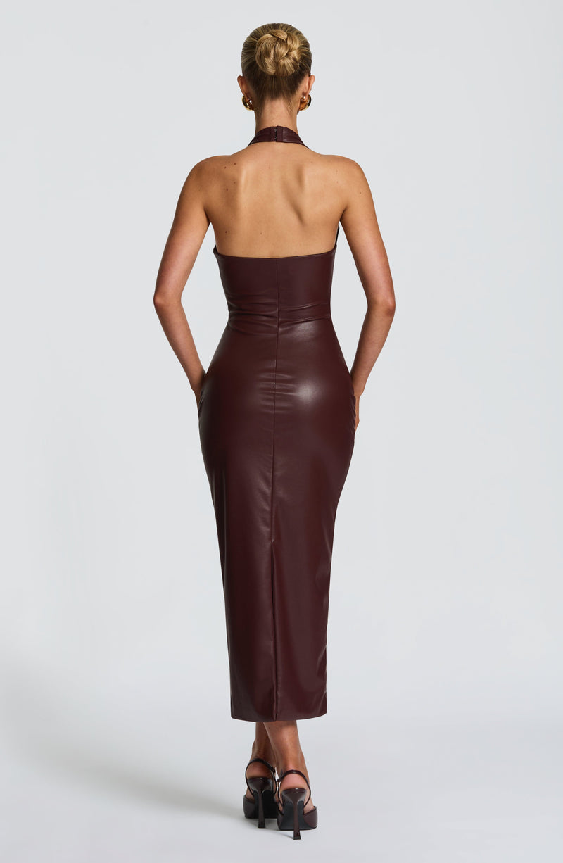 Buy Ainsley Midi Dress - Burgundy | Red Midi Dress by Babyboo Fashion Buy Ainsley Midi Dress - Burgundy | Red Midi Dress by Babyboo Fashion