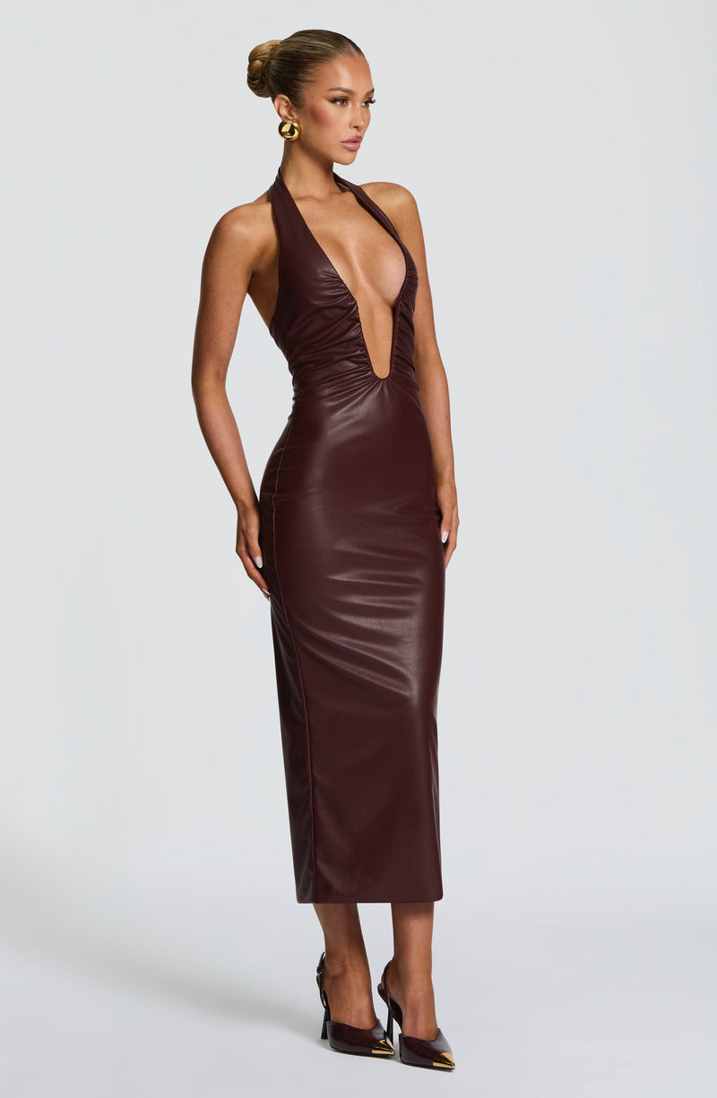 Buy Ainsley Midi Dress - Burgundy | Red Midi Dress by Babyboo Fashion Buy Ainsley Midi Dress - Burgundy | Red Midi Dress by Babyboo Fashion