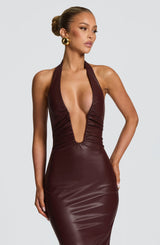 Ainsley Midi Dress - Burgundy Dress Babyboo Fashion Premium Exclusive Design