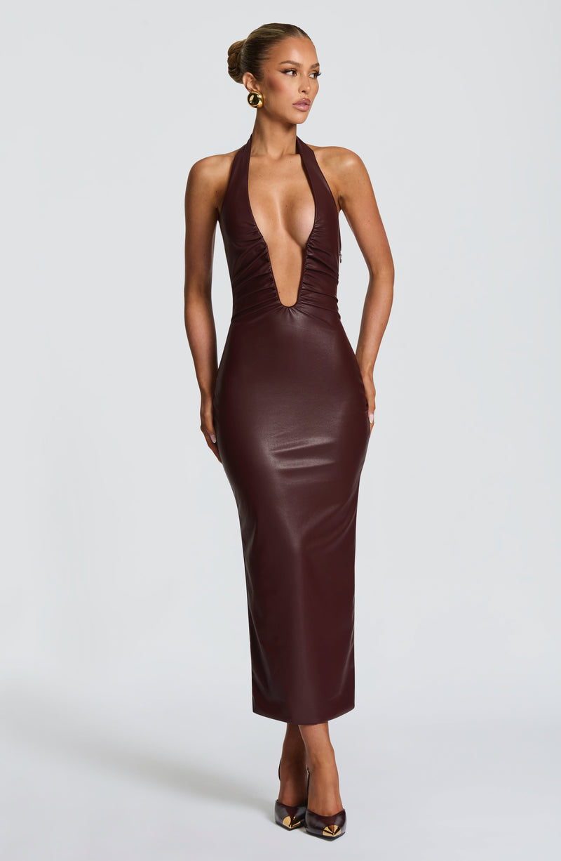 Buy Ainsley Midi Dress - Burgundy | Red Midi Dress by Babyboo Fashion Buy Ainsley Midi Dress - Burgundy | Red Midi Dress by Babyboo Fashion