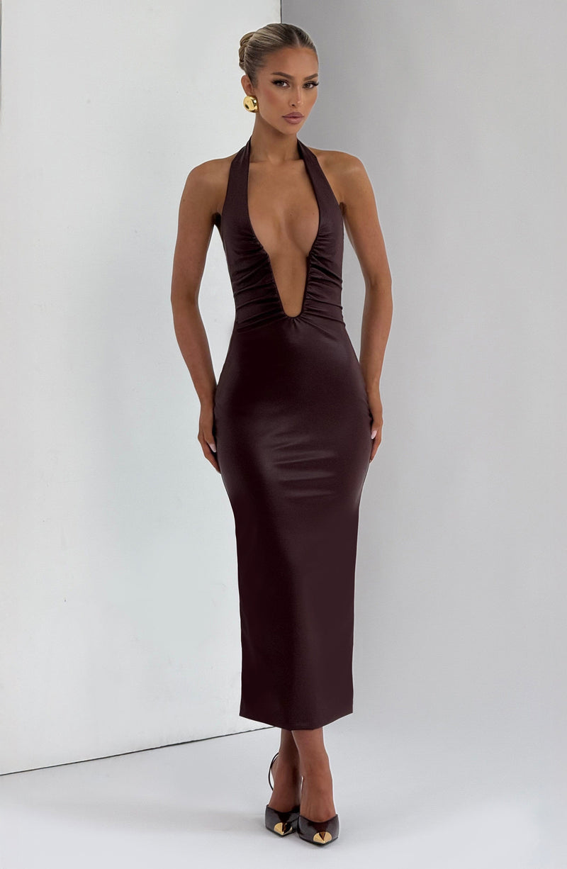 Buy Ainsley Midi Dress - Burgundy | Red Midi Dress by Babyboo Fashion Buy Ainsley Midi Dress - Burgundy | Red Midi Dress by Babyboo Fashion