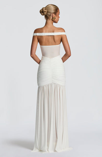 White Maxi Dress - Alaia Maxi Dress - Ivory White Maxi Dress - Alaia Maxi Dress - Ivory