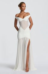 Alaia Maxi Dress - Ivory Dress Babyboo Fashion Premium Exclusive Design