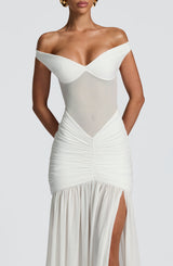 Alaia Maxi Dress - Ivory Dress Babyboo Fashion Premium Exclusive Design