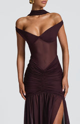 Alaia Maxi Dress - Plum Dress Babyboo Fashion Premium Exclusive Design