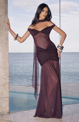 Alaia Maxi Dress - Plum Dress Babyboo Fashion Premium Exclusive Design