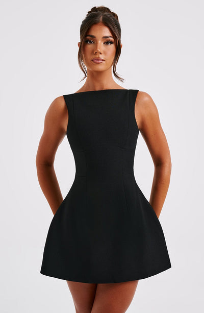 Alana Mini Dress - Black Babyboo Fashion Alana Mini Dress - Black Babyboo Fashion