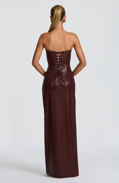 princess polly baby blue dress Burgundy Maxi Dress