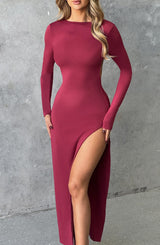 Aleena Maxi Dress - Cherry Dress Babyboo Fashion Premium Exclusive Design