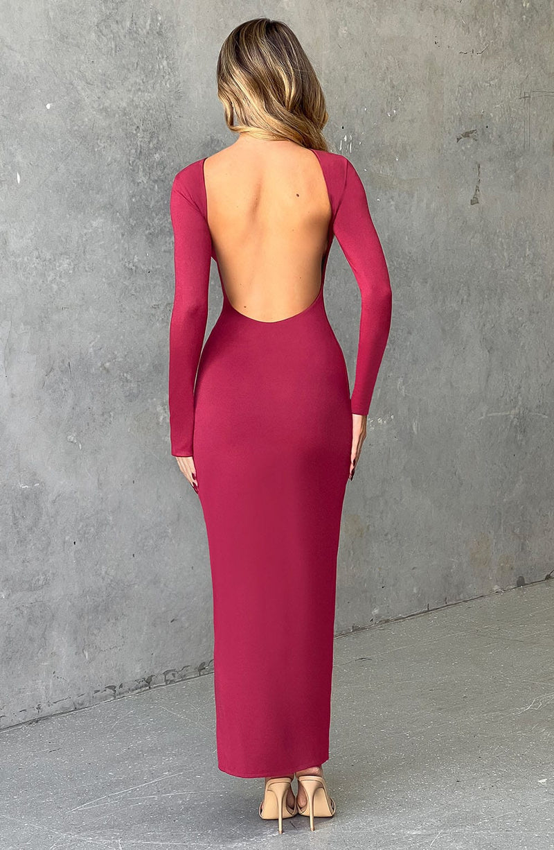 Aleena Maxi Dress - Cherry Dress Babyboo Fashion Premium Exclusive Design