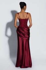 Alexandria Maxi Dress - Burgundy Dress Babyboo Fashion Premium Exclusive Design