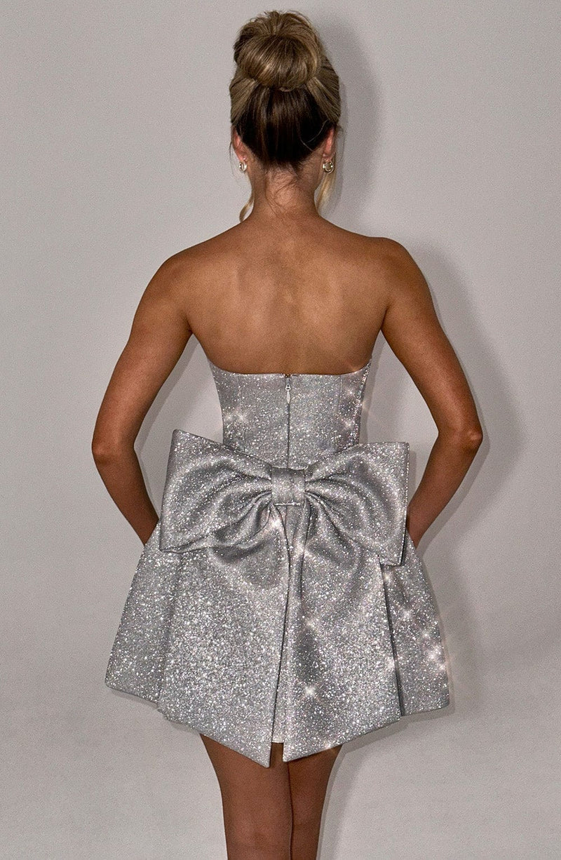 alice bow back mini dress Petal and Pup Womens Alice Bow Back Mini Dress