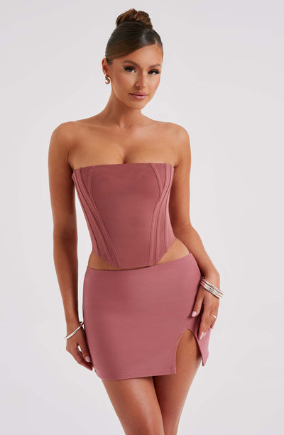 Alina Mini Skirt - Rose Pink Skirt Babyboo Fashion Premium Exclusive Design