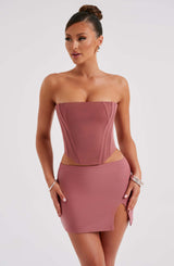 Alina Mini Skirt - Rose Pink Skirt XS Babyboo Fashion Premium Exclusive Design
